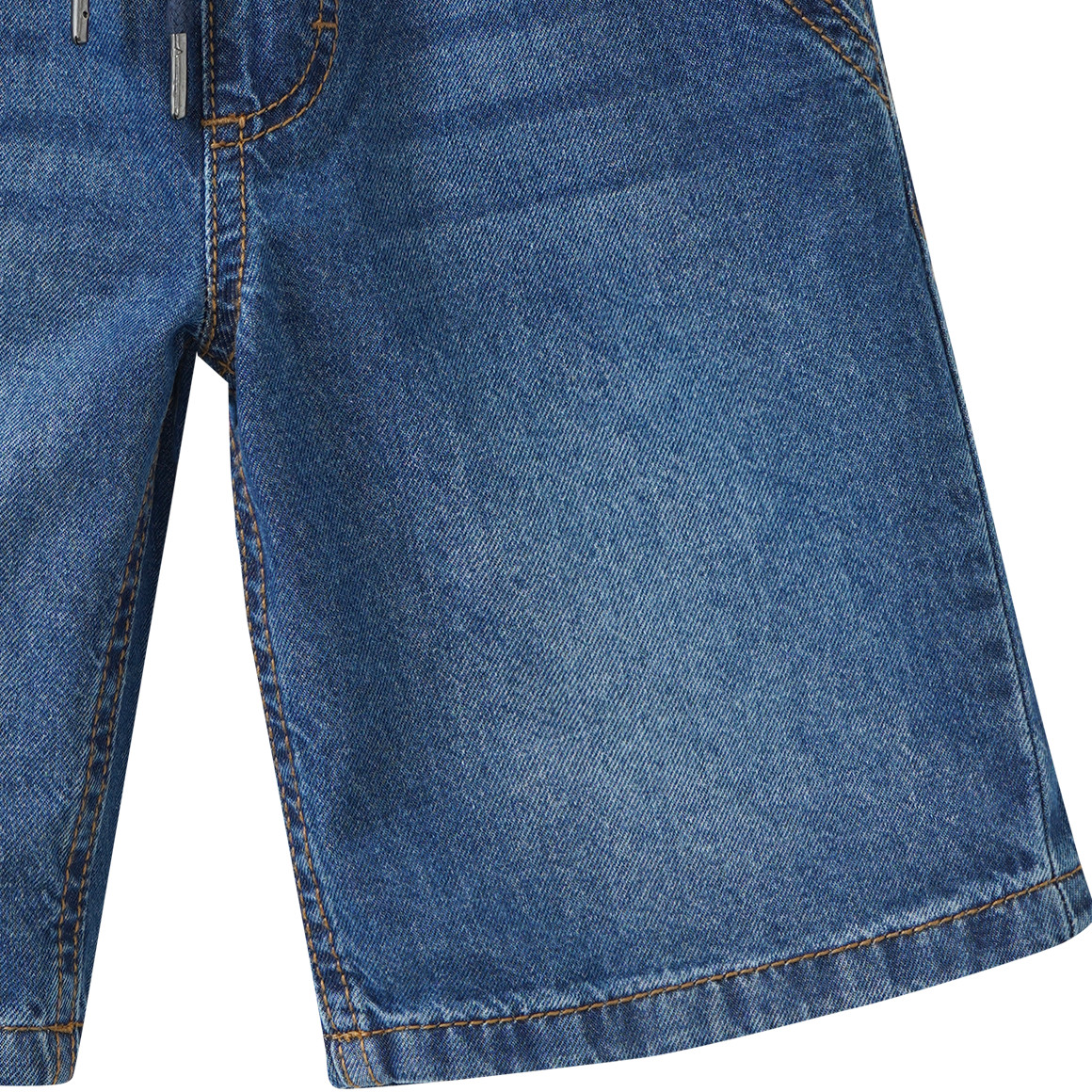 Jungen Pull-On Jeans-Shorts mit Tunnelzug