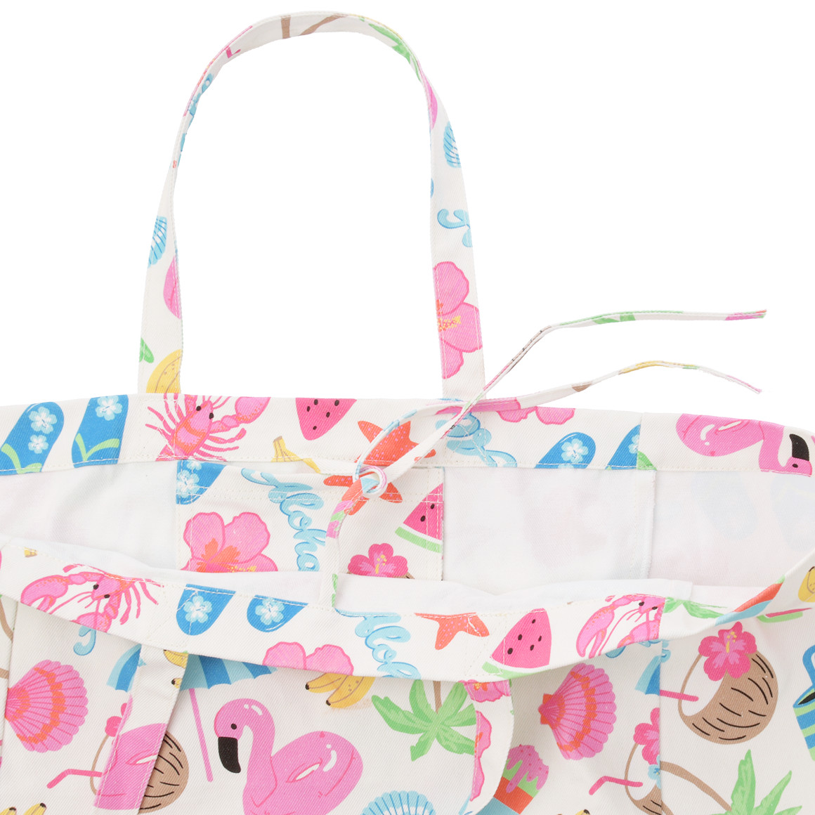 Strandtasche mit sommerlichen Motiven