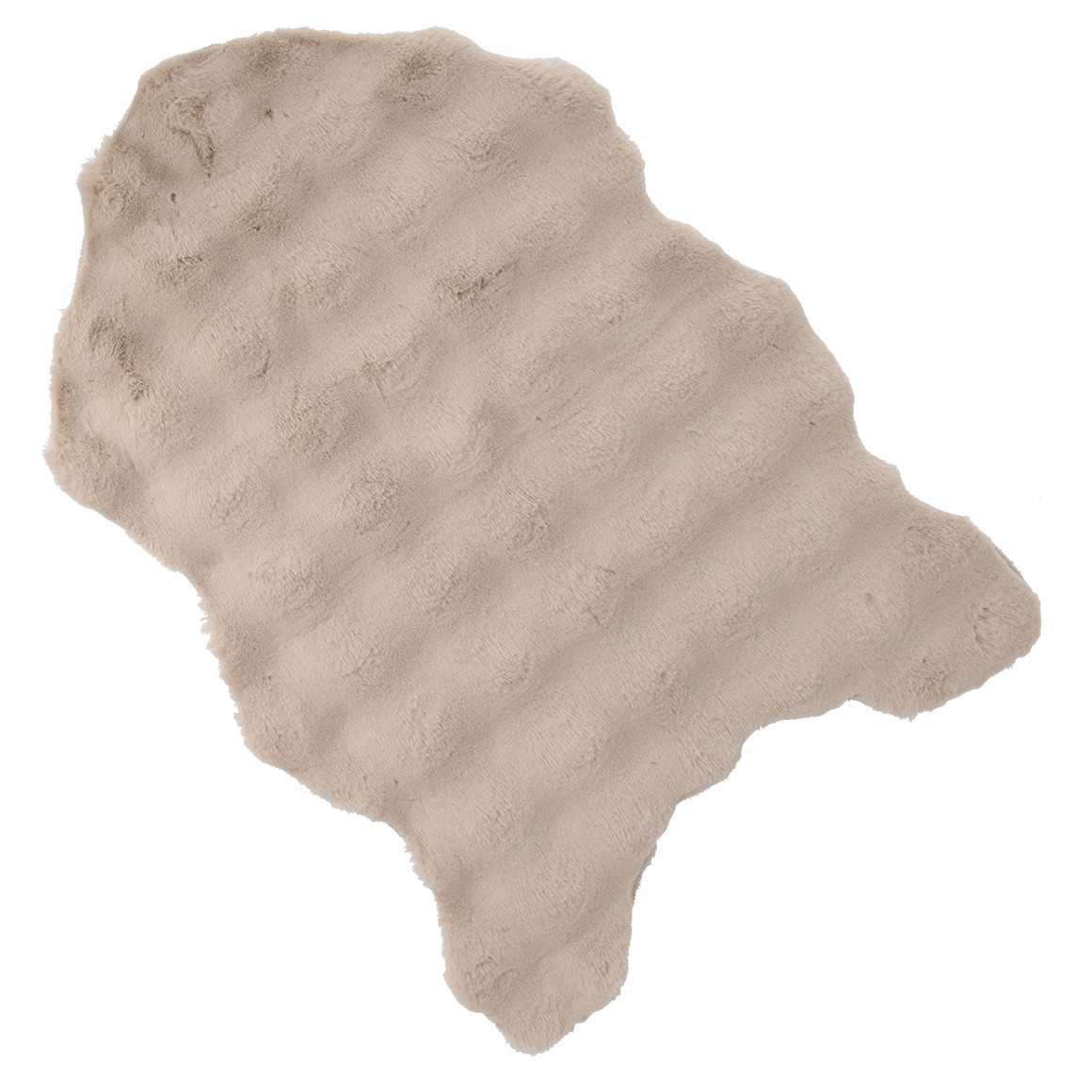 Tapijt van imitatiebont in langwerpige vorm