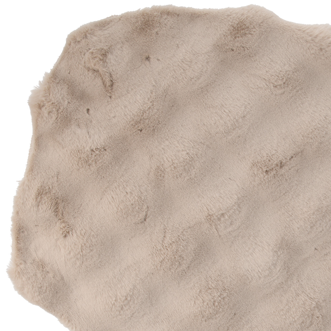 Tapijt van imitatiebont in langwerpige vorm