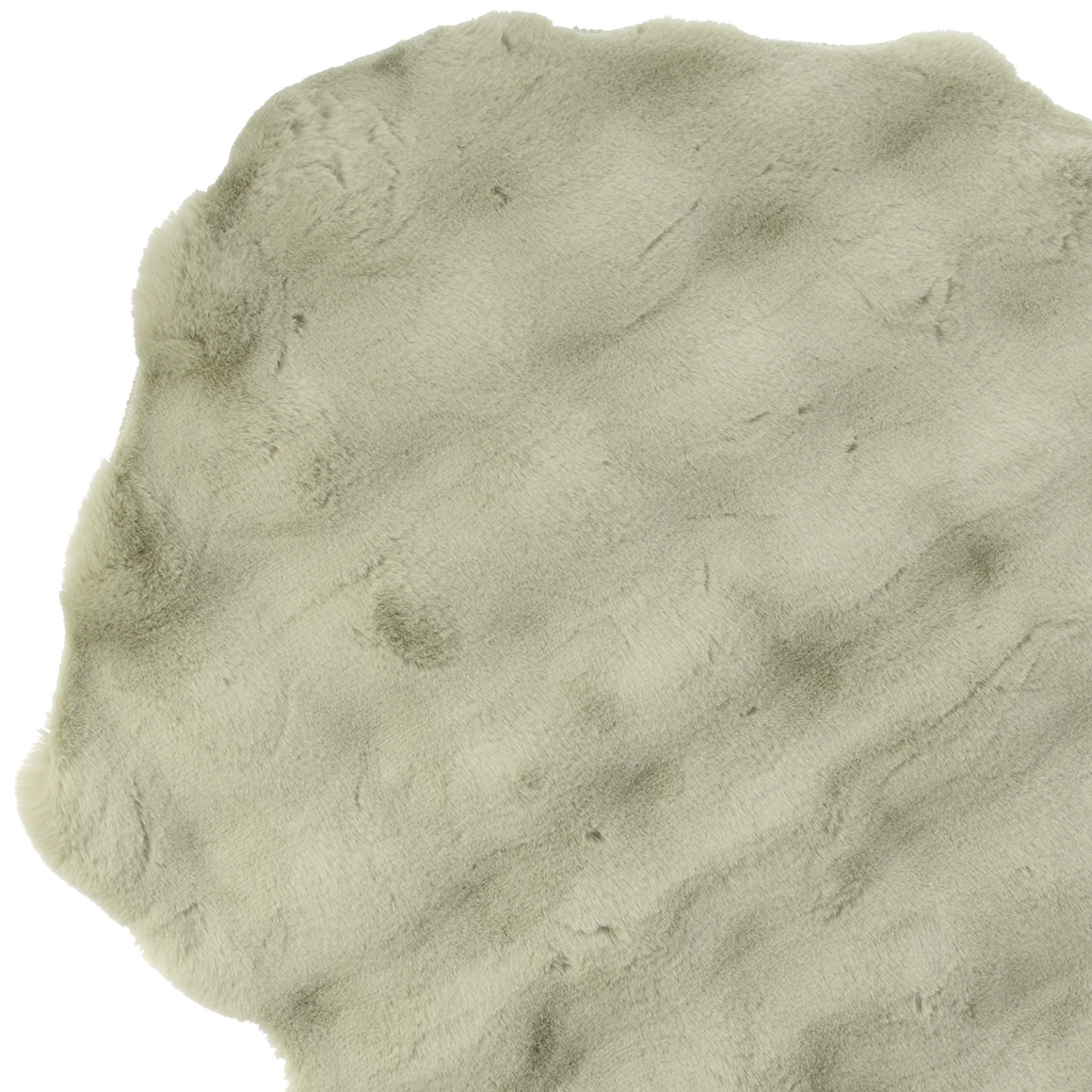 Tapijt van imitatiebont in langwerpige vorm