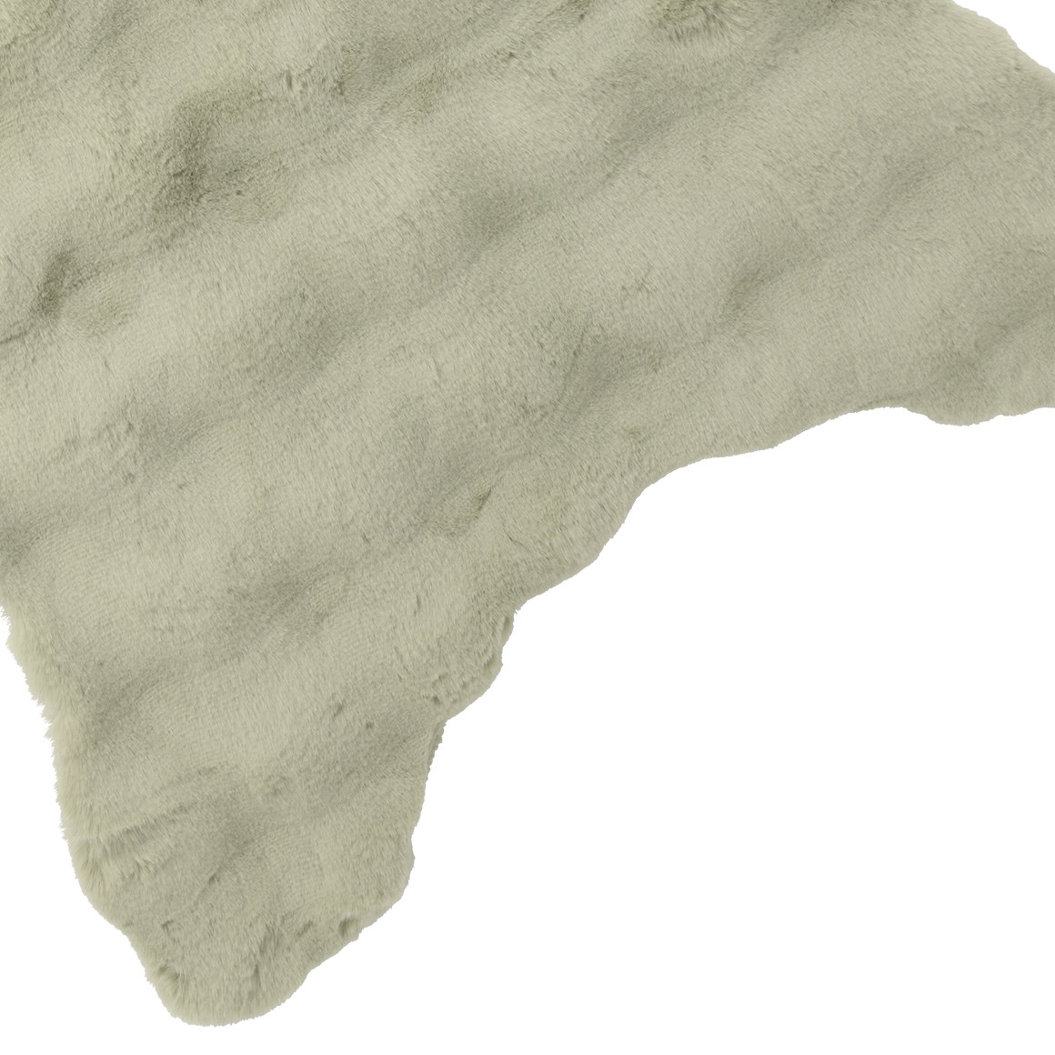 Tapijt van imitatiebont in langwerpige vorm