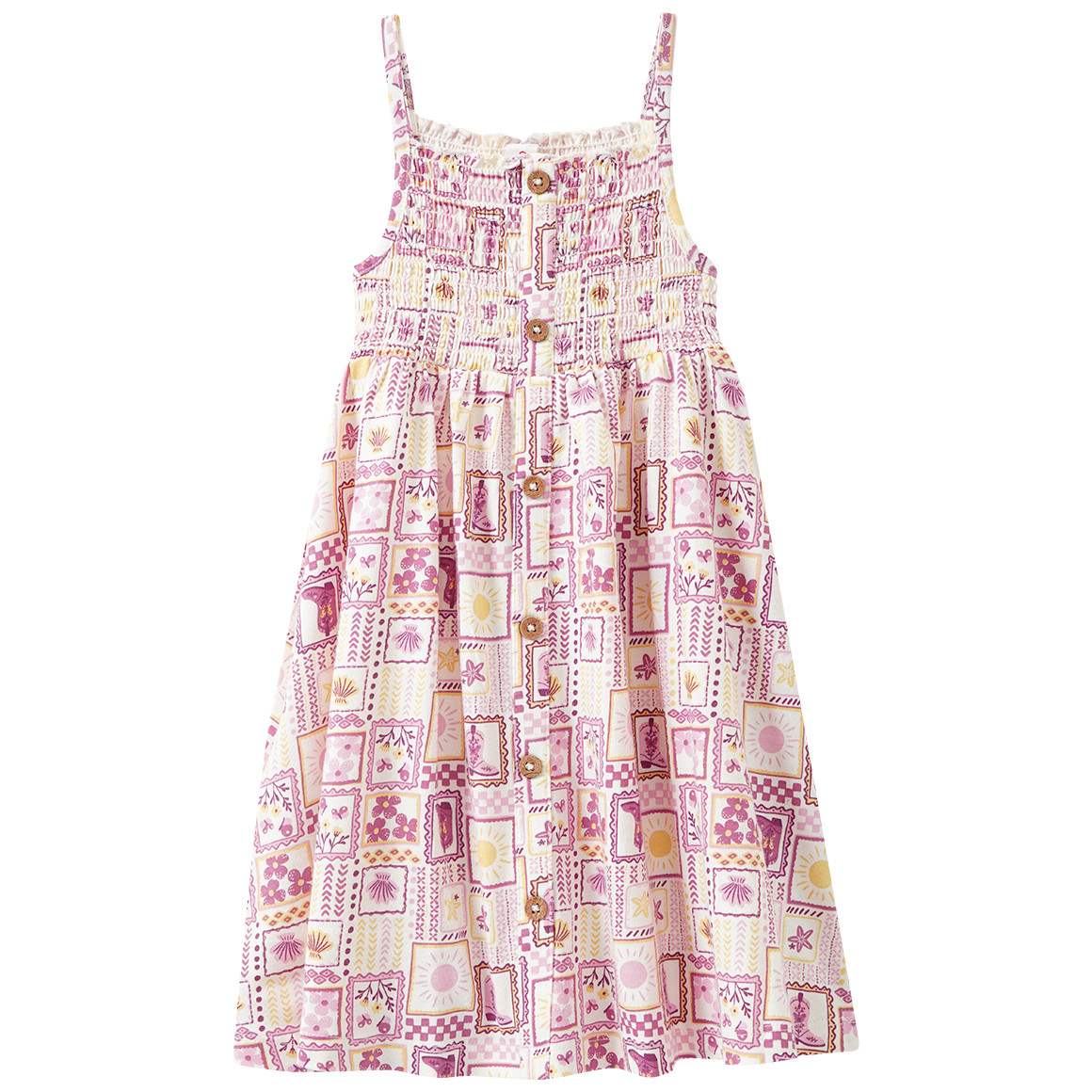 Mädchen Kleid im Patchwork-Dessin