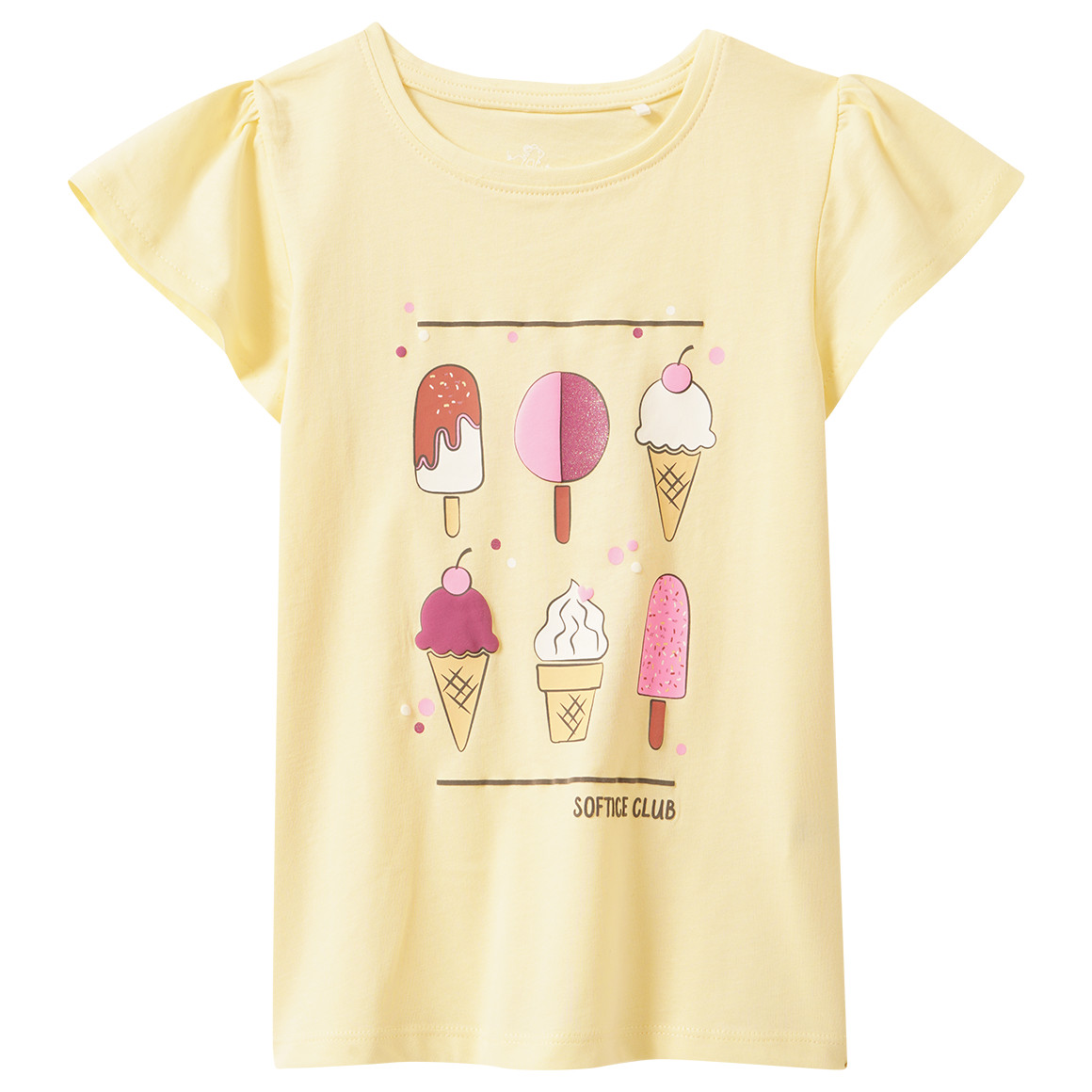 Mädchen T-Shirt mit Eis-Print
