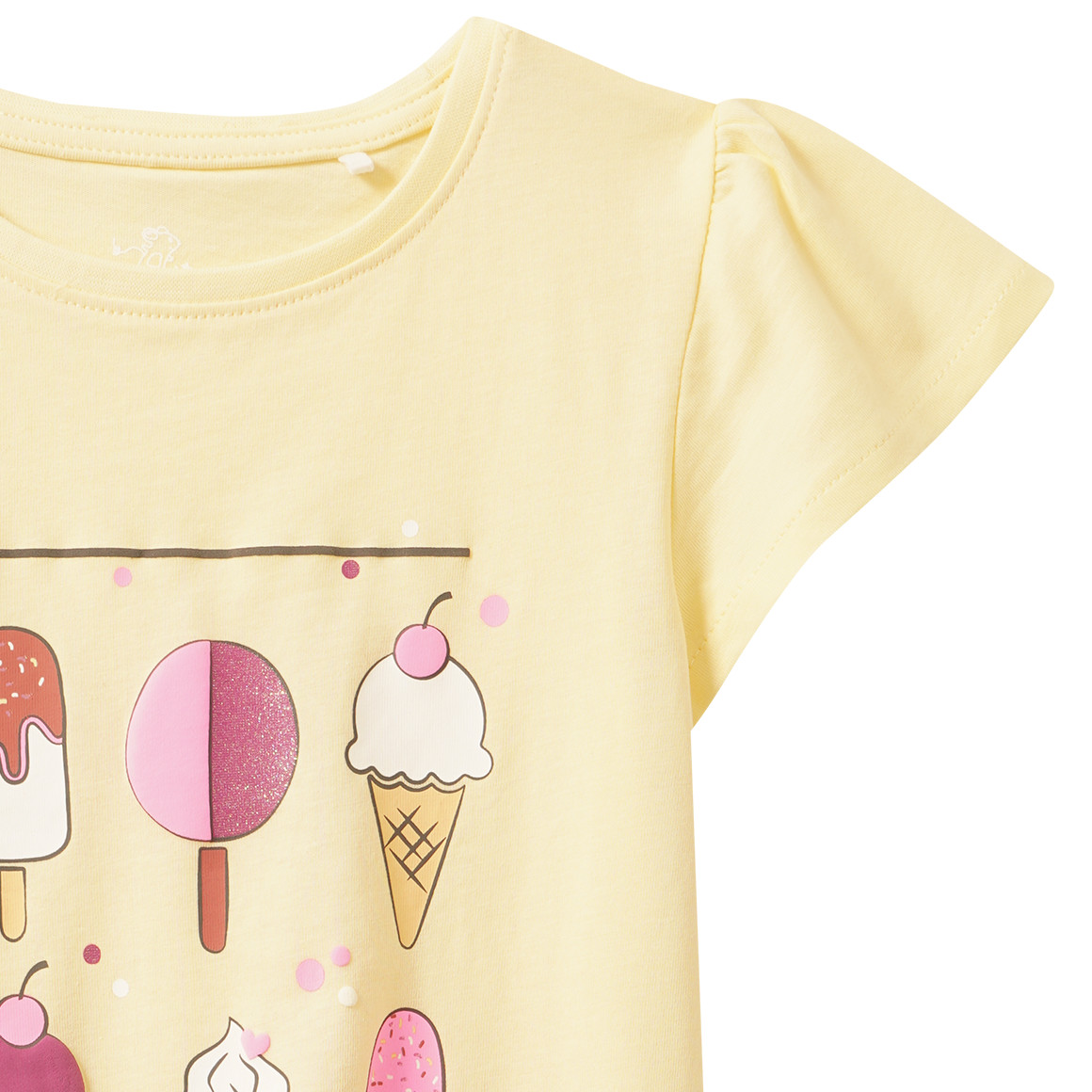 Mädchen T-Shirt mit Eis-Print