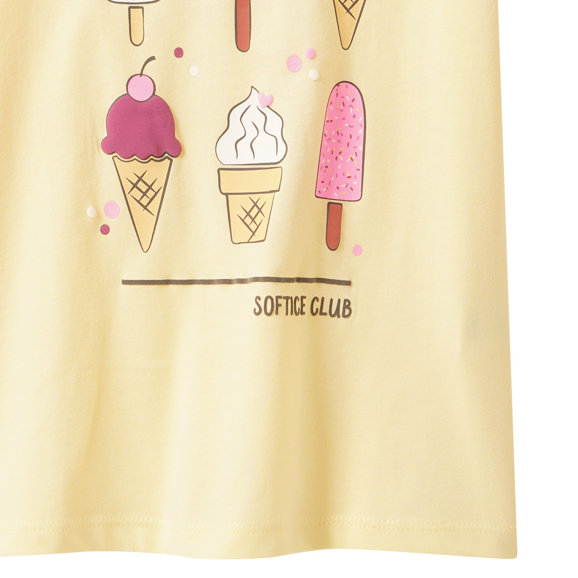 Mädchen T-Shirt mit Eis-Print