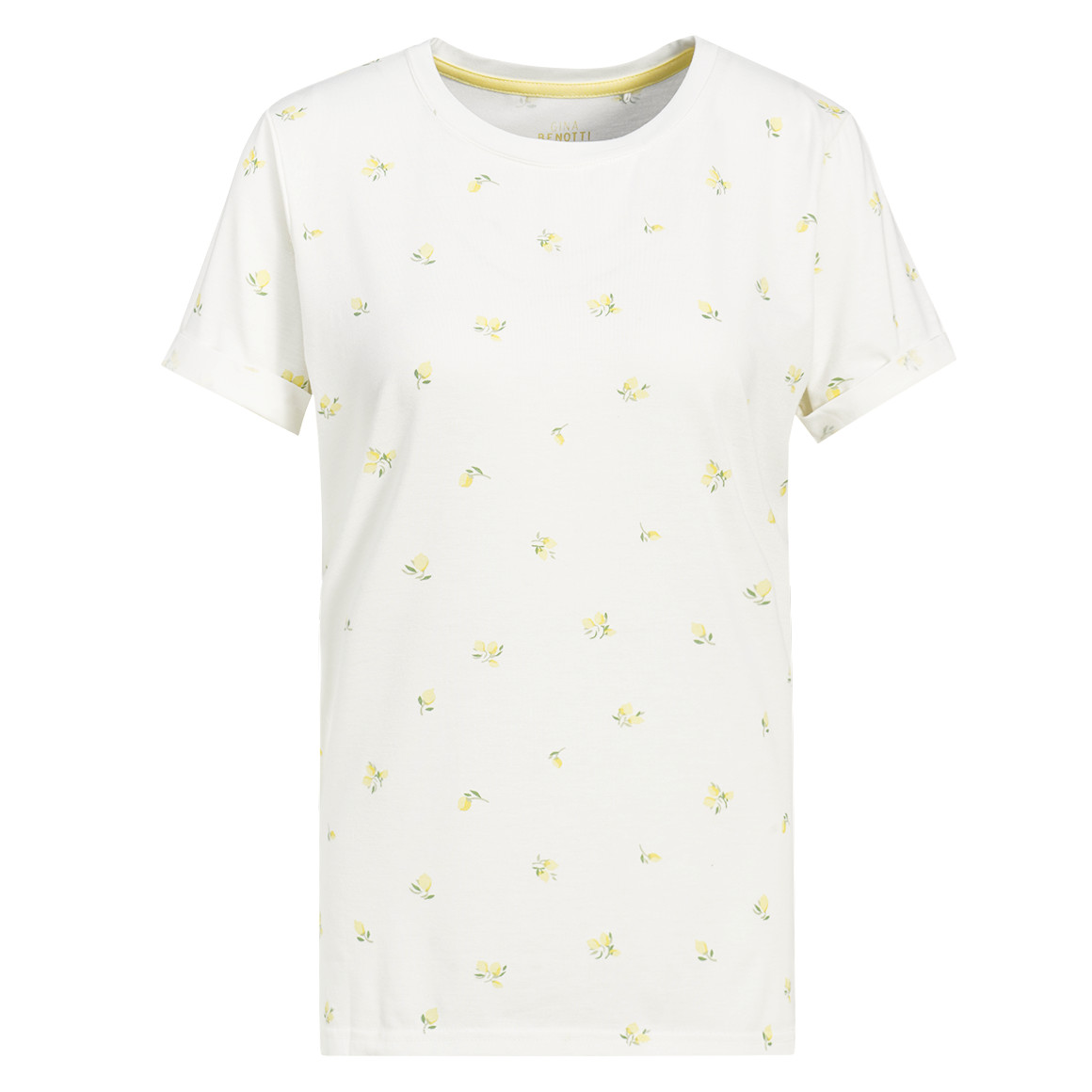 Dames slaapshirt met citroenmotieven