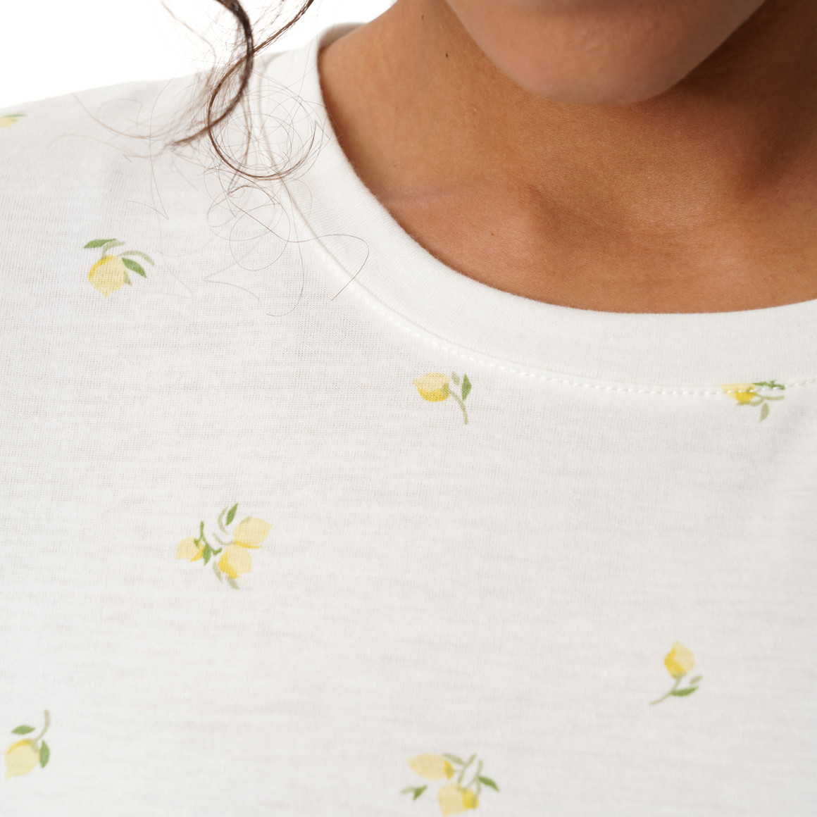 Dames slaapshirt met citroenmotieven