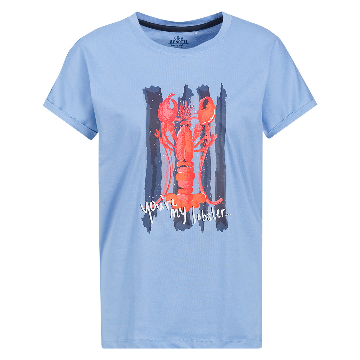 Damen Schlafshirt mit Hummer-Print