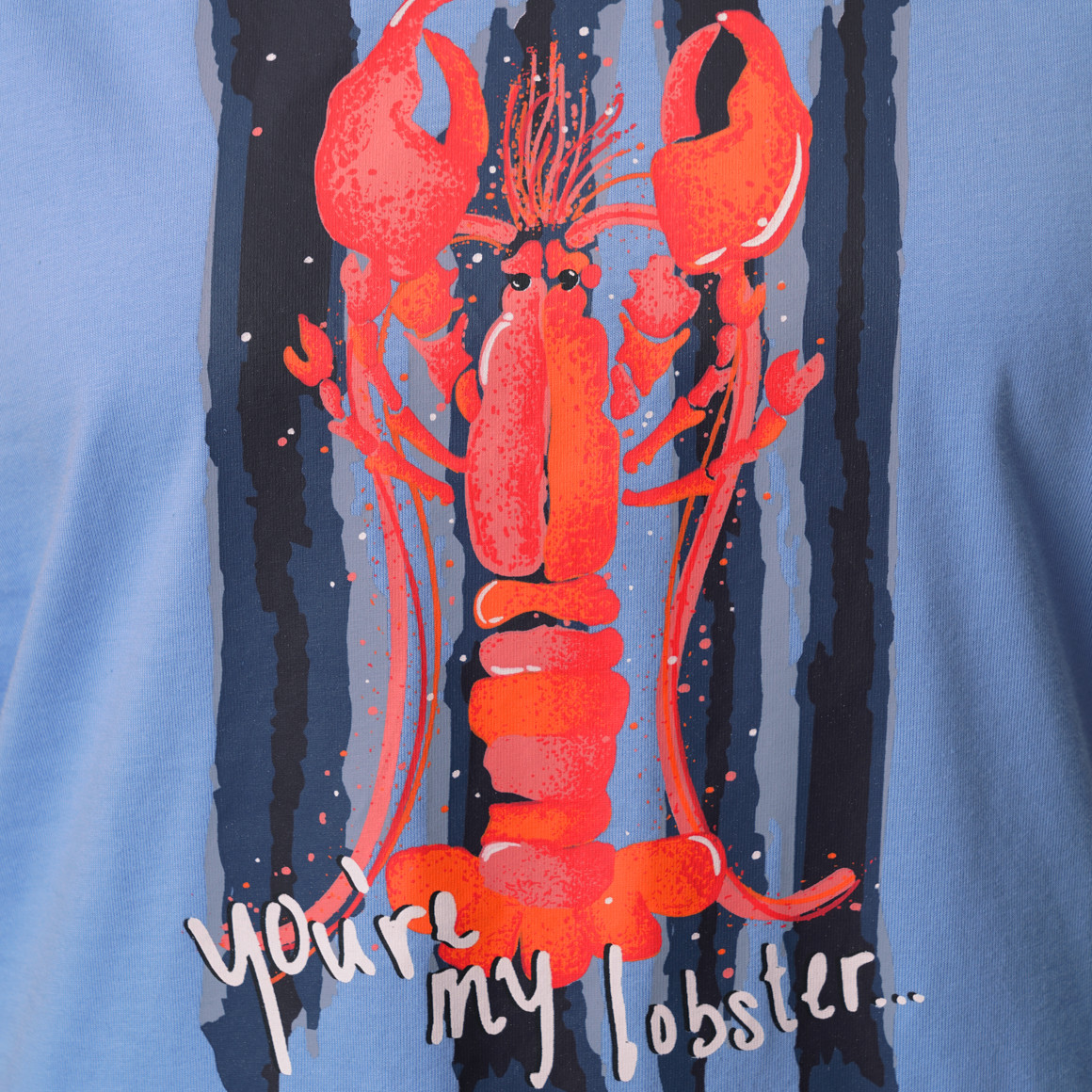 Damen Schlafshirt mit Hummer-Print