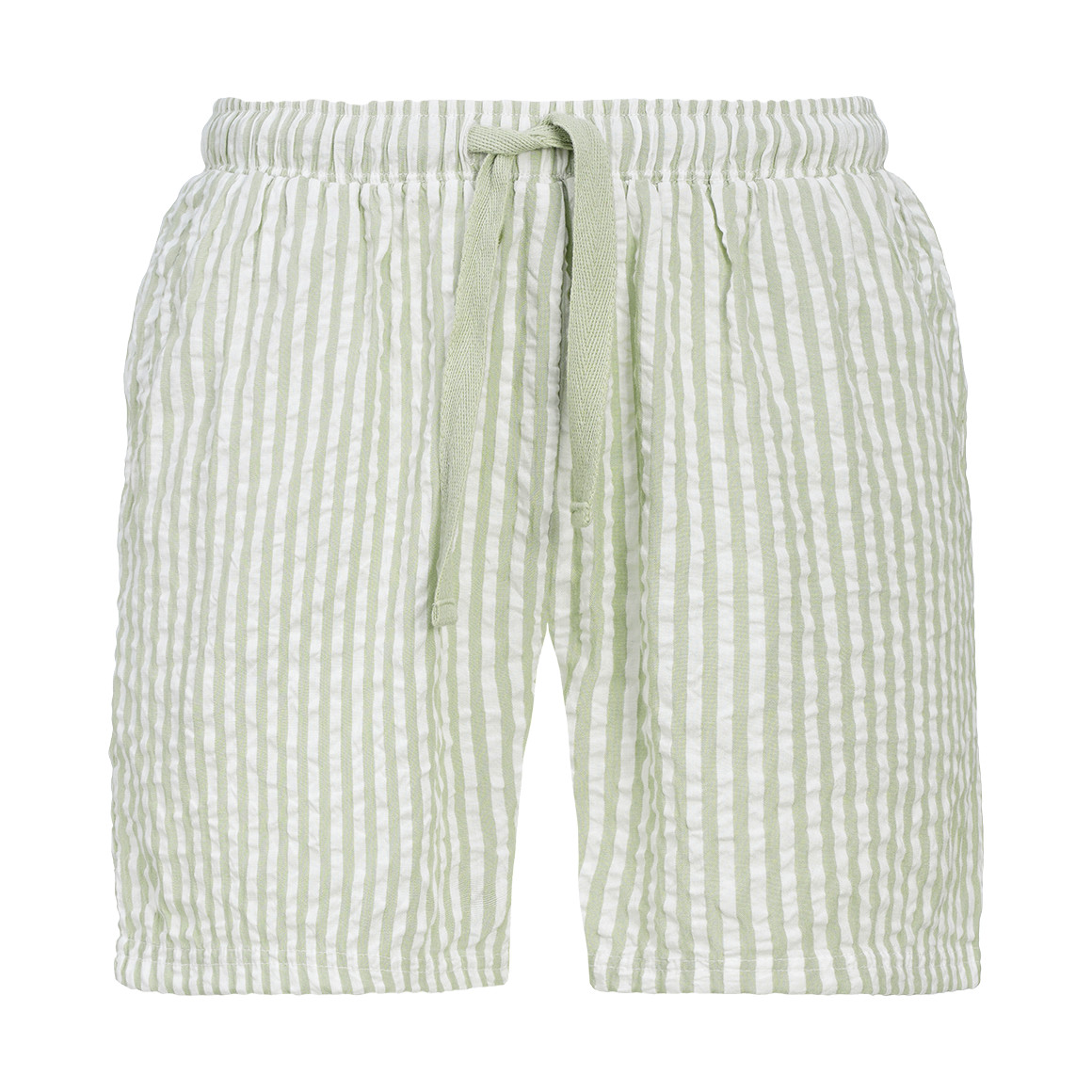 Damen Seersucker-Schlafshorts mit Streifen