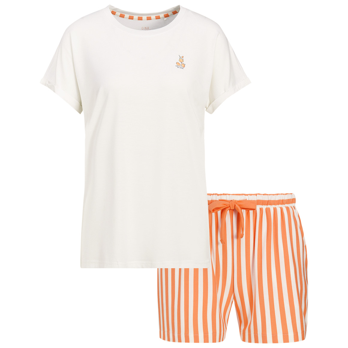 Damen Shorty mit Cocktail-Print