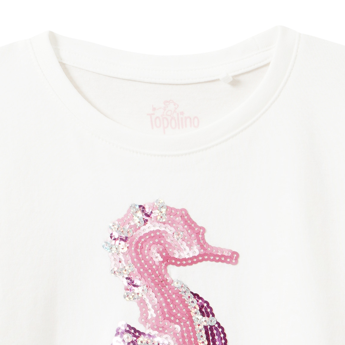 Mädchen T-Shirt mit Pailletten