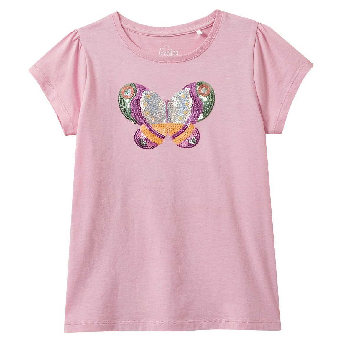 Mädchen T-Shirt mit Pailletten