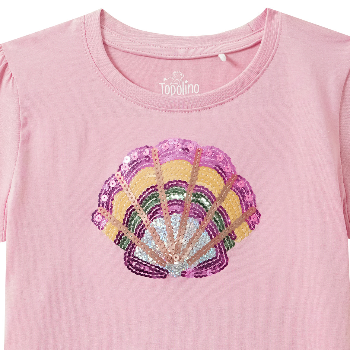 Mädchen T-Shirt mit Pailletten
