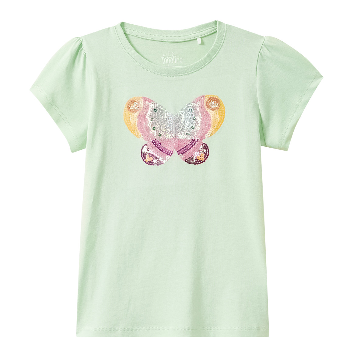 Mädchen T-Shirt mit Pailletten