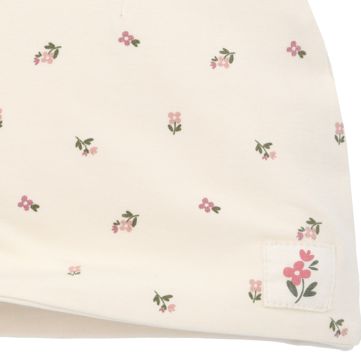 Baby Mütze mit Blümchen