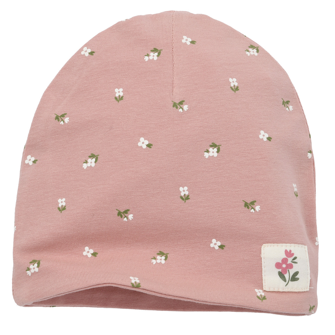 Baby Mütze mit Blümchen