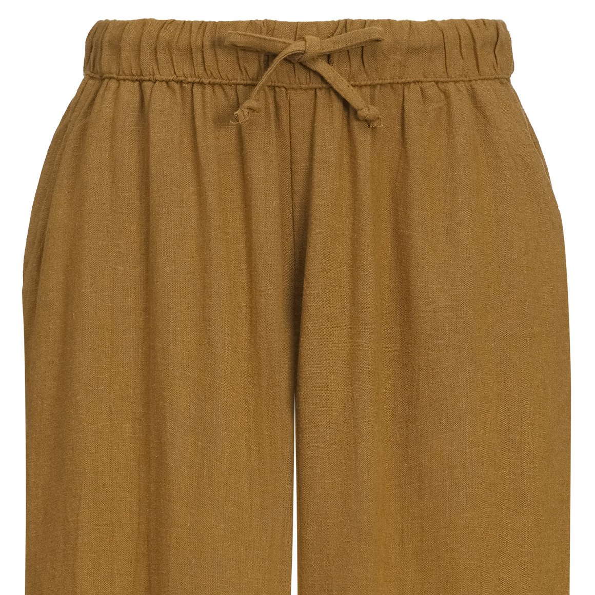 Damen Leinen-Hose mit Elastikbund