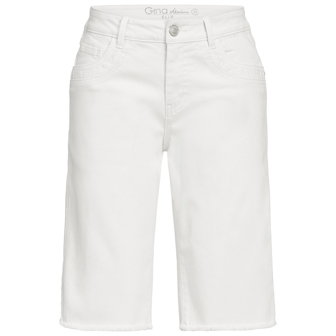 Damen Jeansshorts mit Knopf