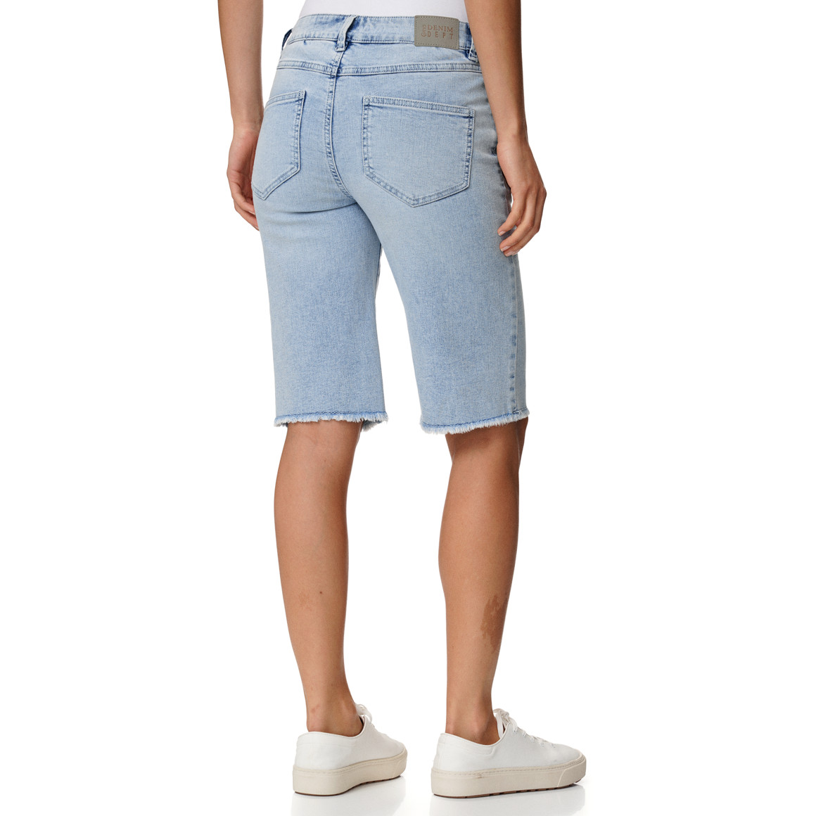 Damen Jeansshorts mit Knopf