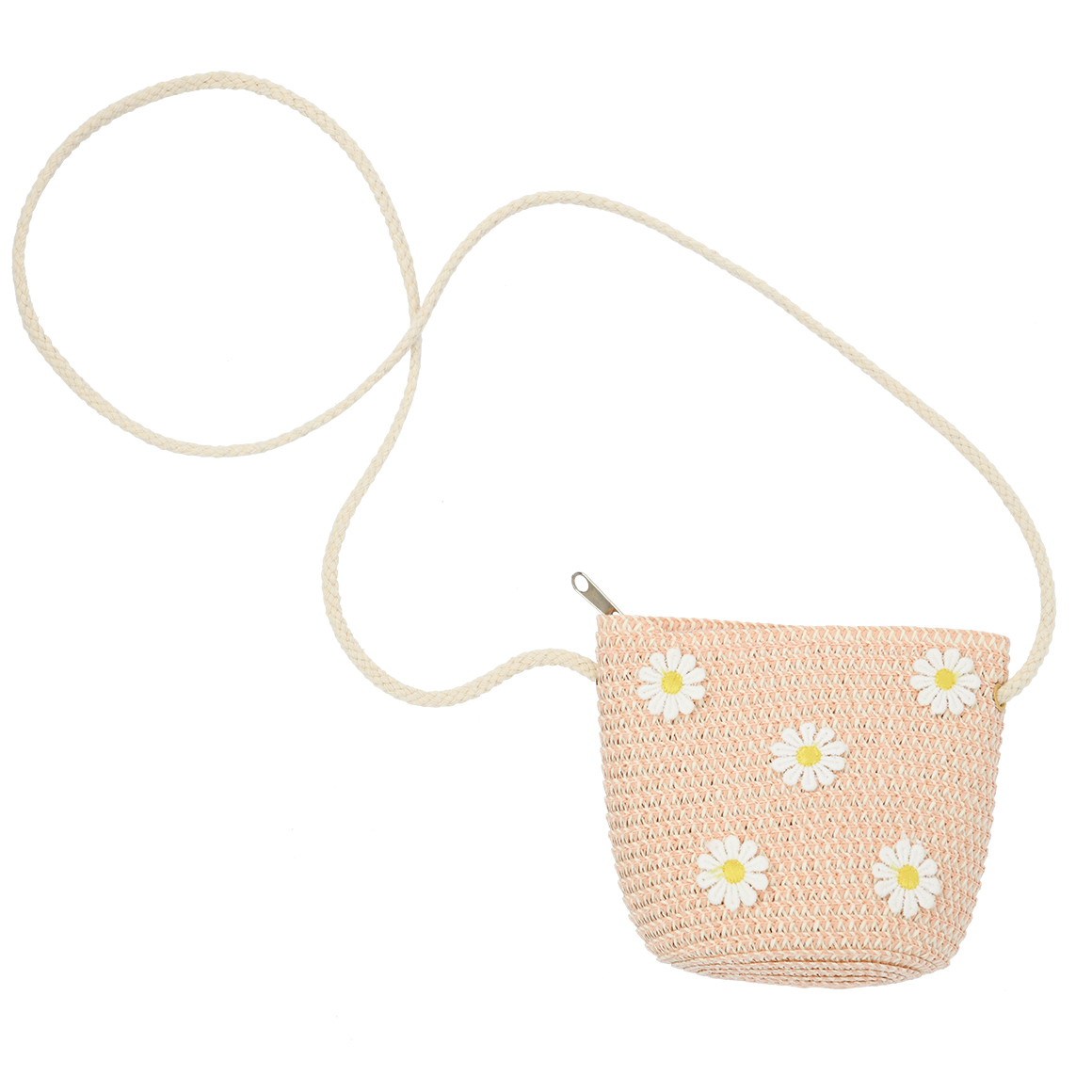 Mini-Umhängetasche aus Papierstroh