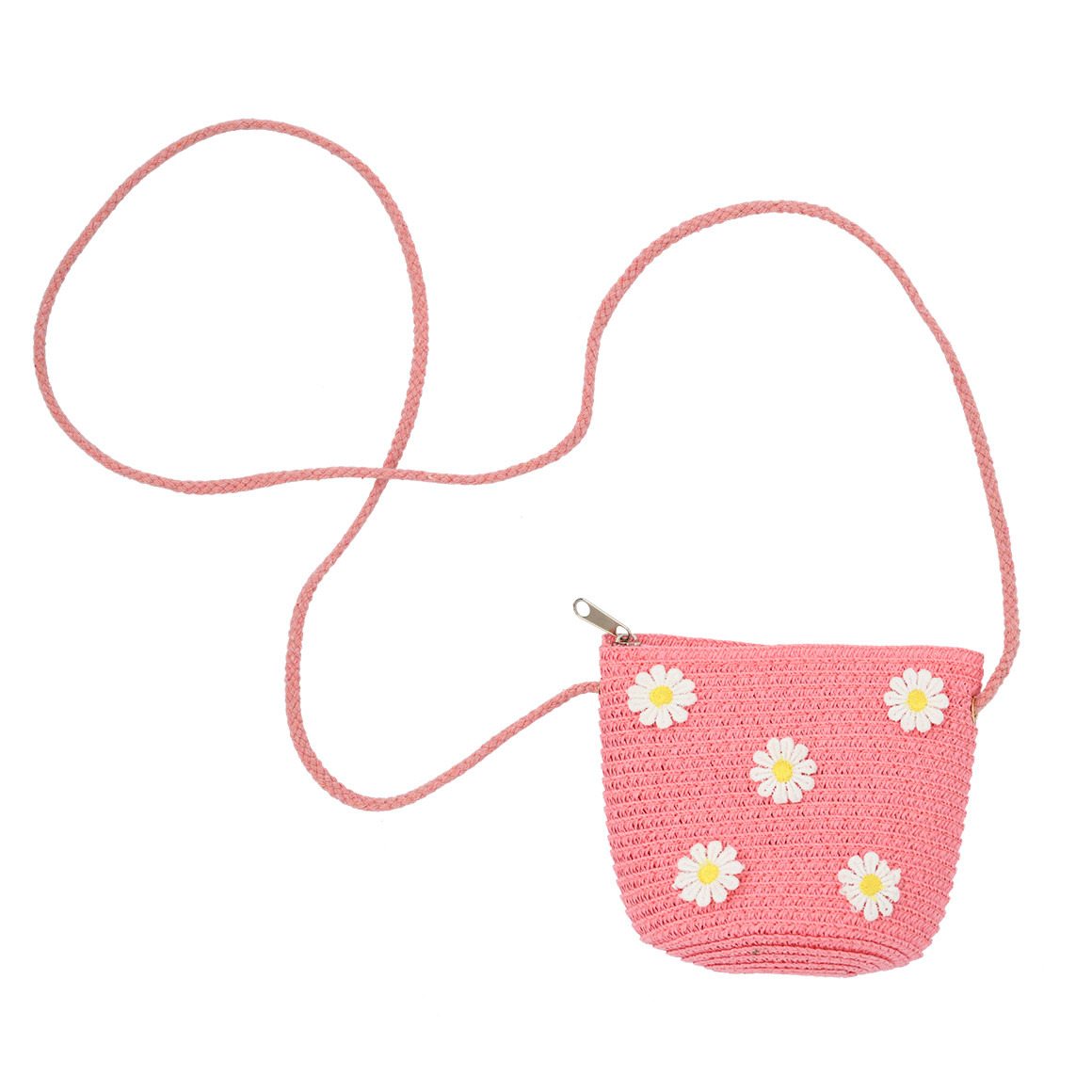 Mini-Umhängetasche aus Papierstroh