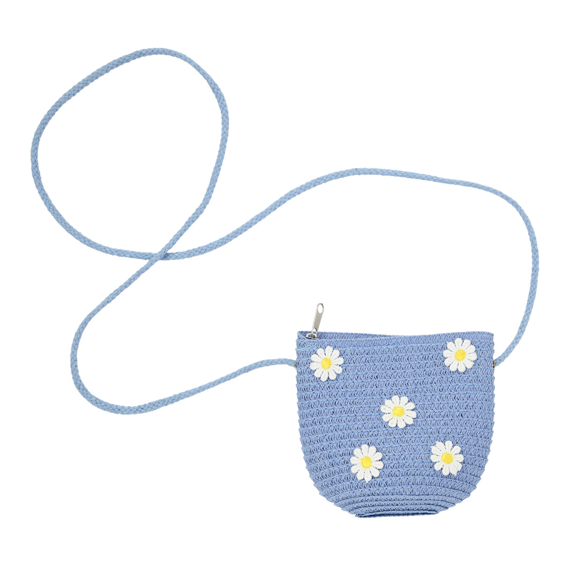 Mini-Umhängetasche aus Papierstroh