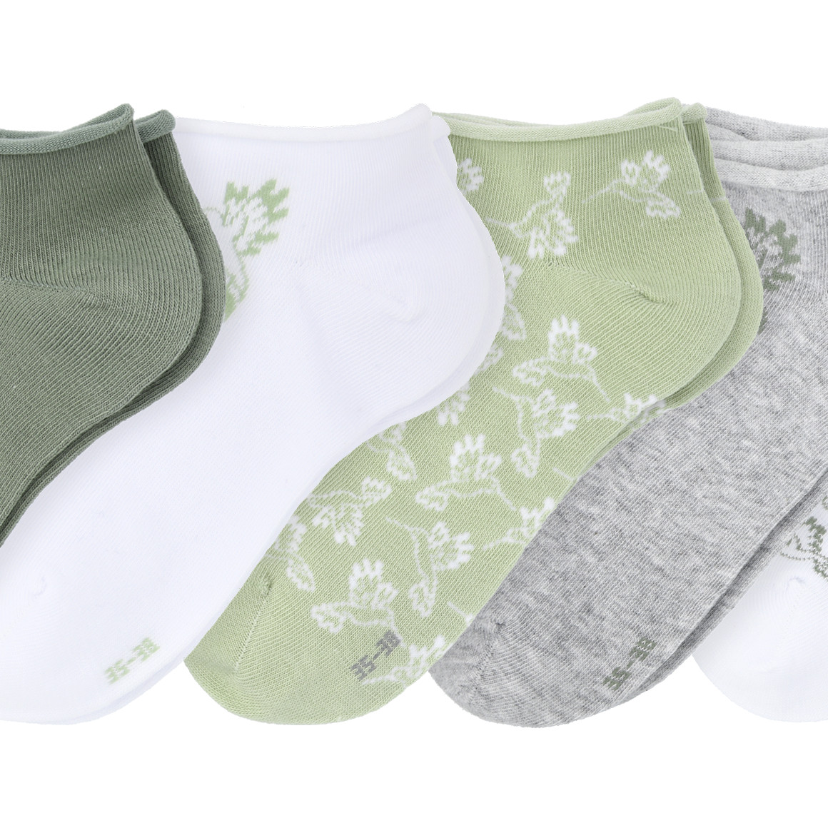5 Paar Damen Sneaker-Socken mit Blumen