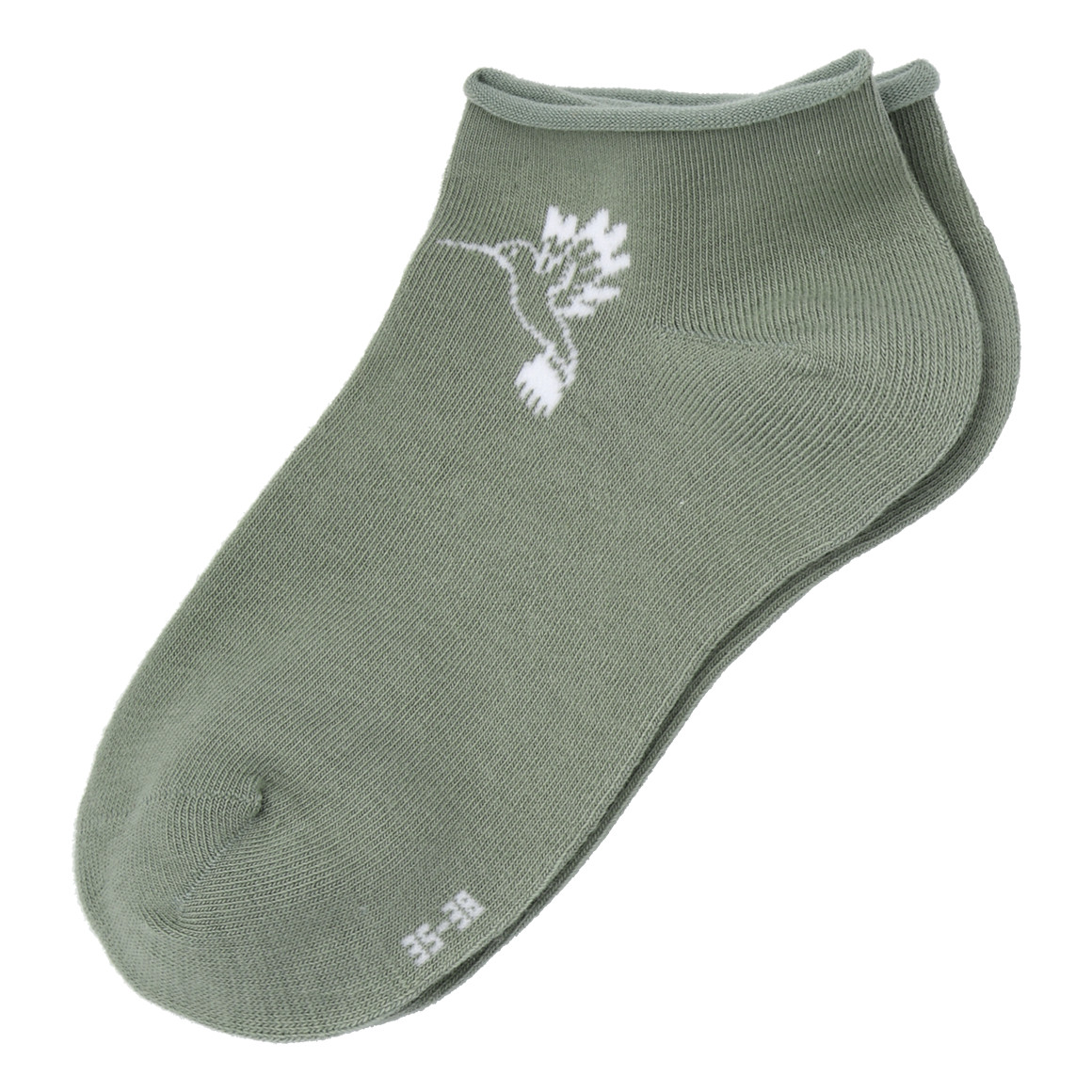 5 Paar Damen Sneaker-Socken mit Blumen
