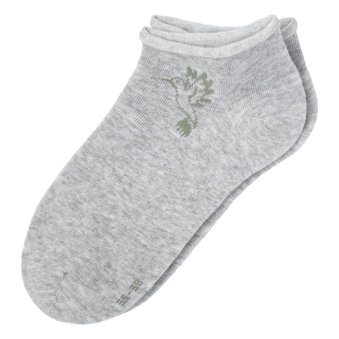 5 Paar Damen Sneaker-Socken mit Blumen