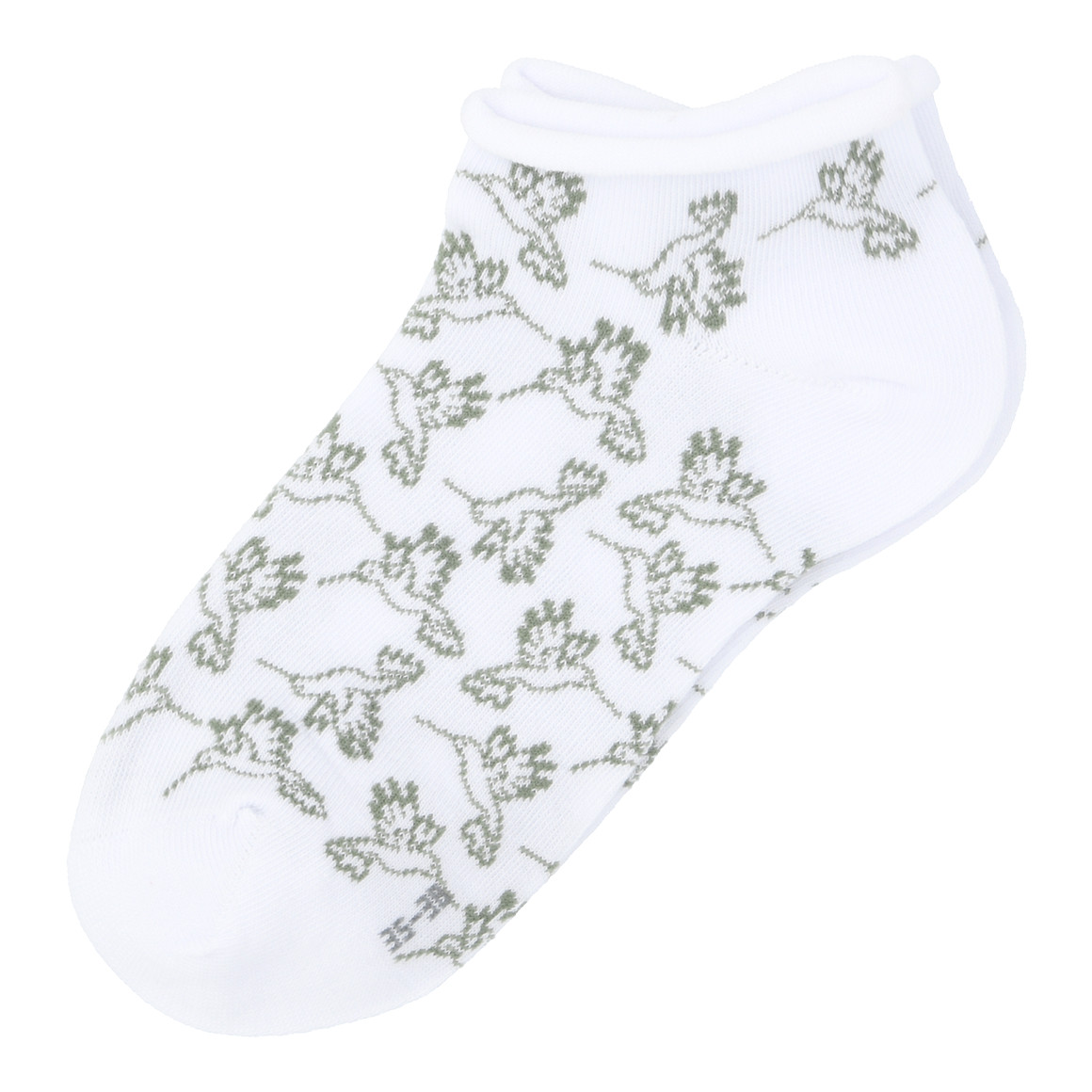 5 Paar Damen Sneaker-Socken mit Blumen