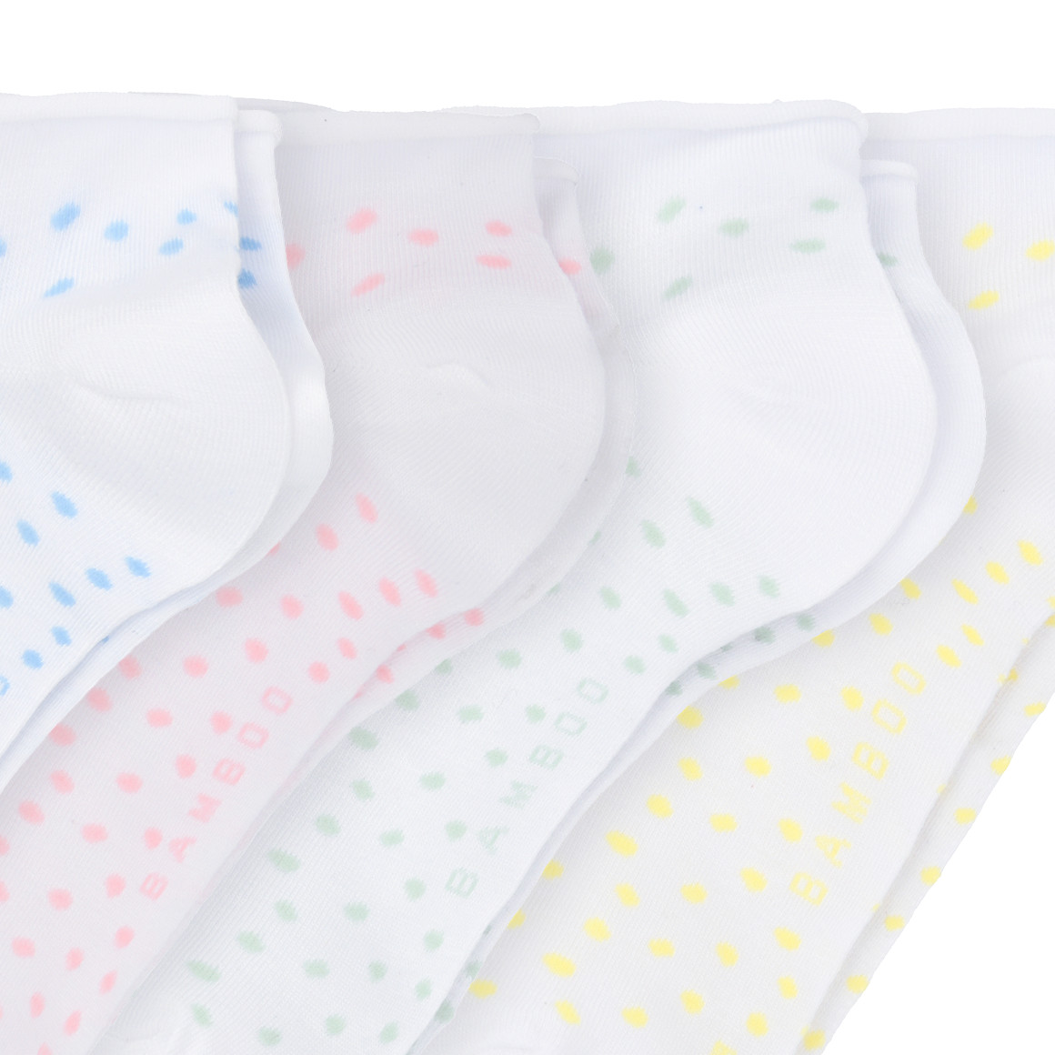 4 Paar Damen Sneaker-Socken mit Punkten