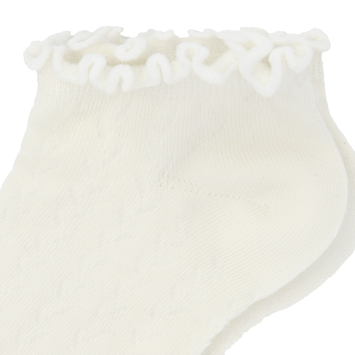 1 Paar Damen Sneaker-Socken mit Ajour-Muster