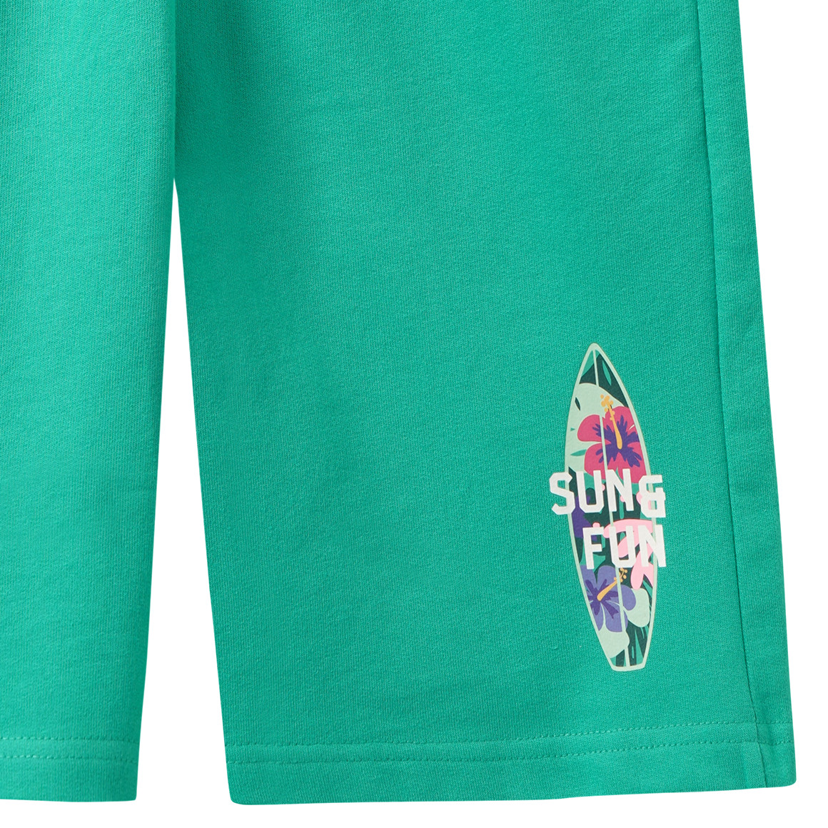 Jungen Sweatshorts mit kleinem Print