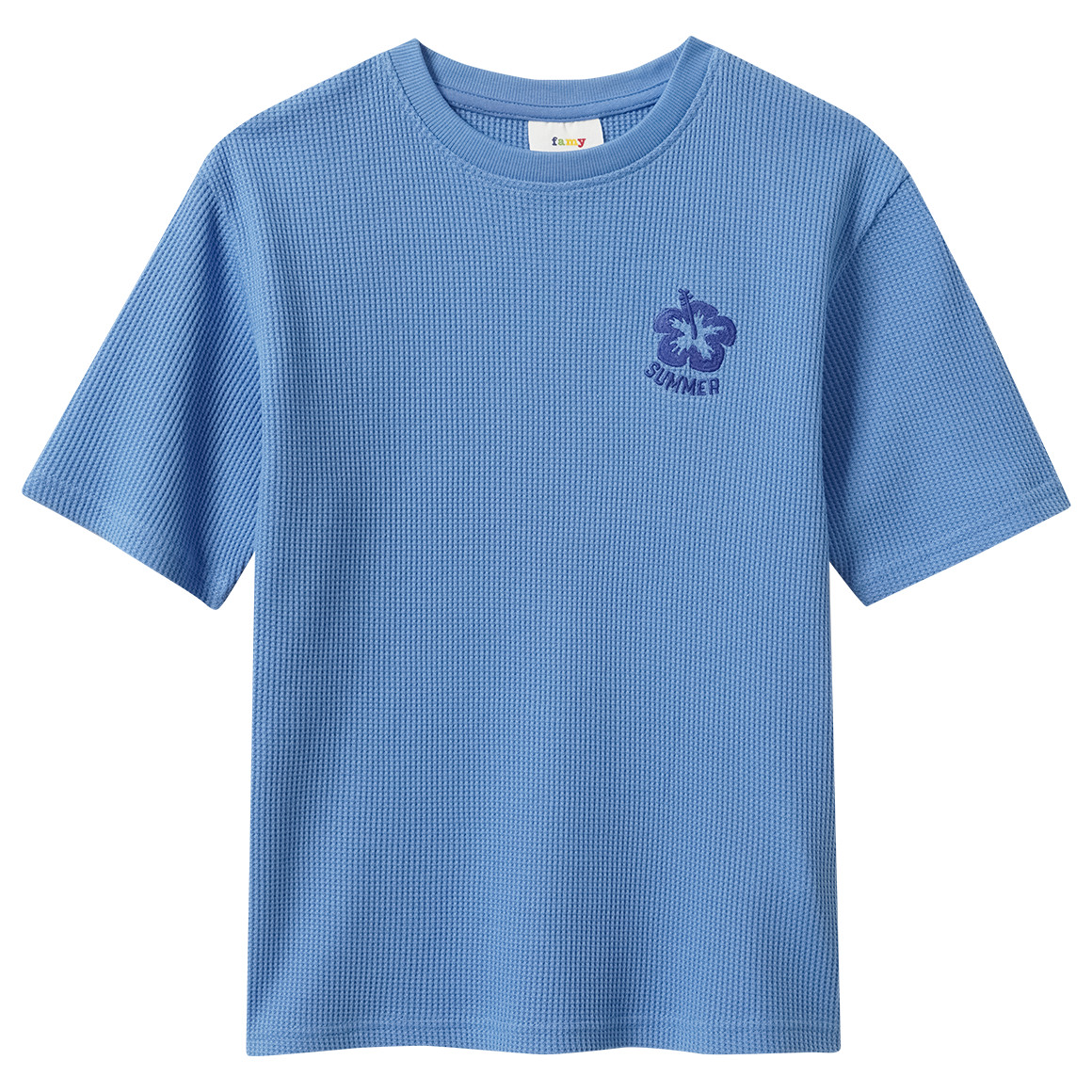 Jungen T-Shirt mit Waffelstruktur