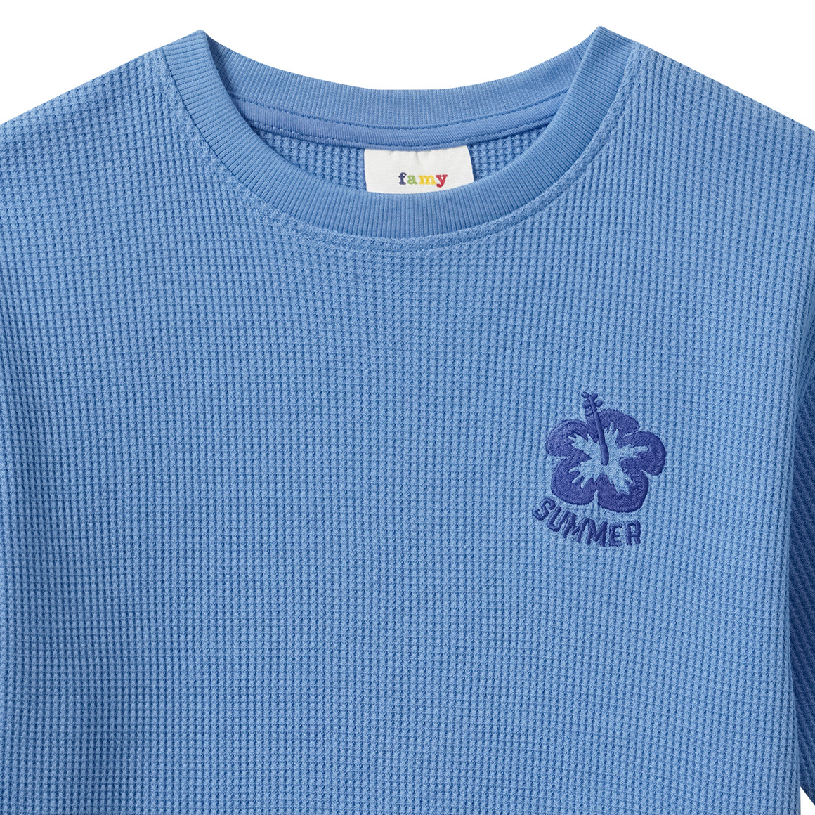 Jungen T-Shirt mit Waffelstruktur