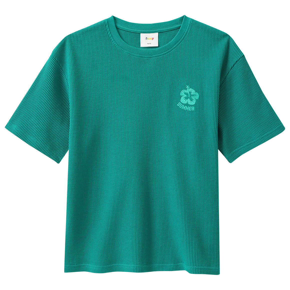 Jungen T-Shirt mit Waffelstruktur