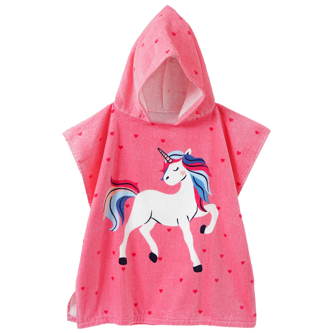 Kinder Badeponcho mit Einhorn