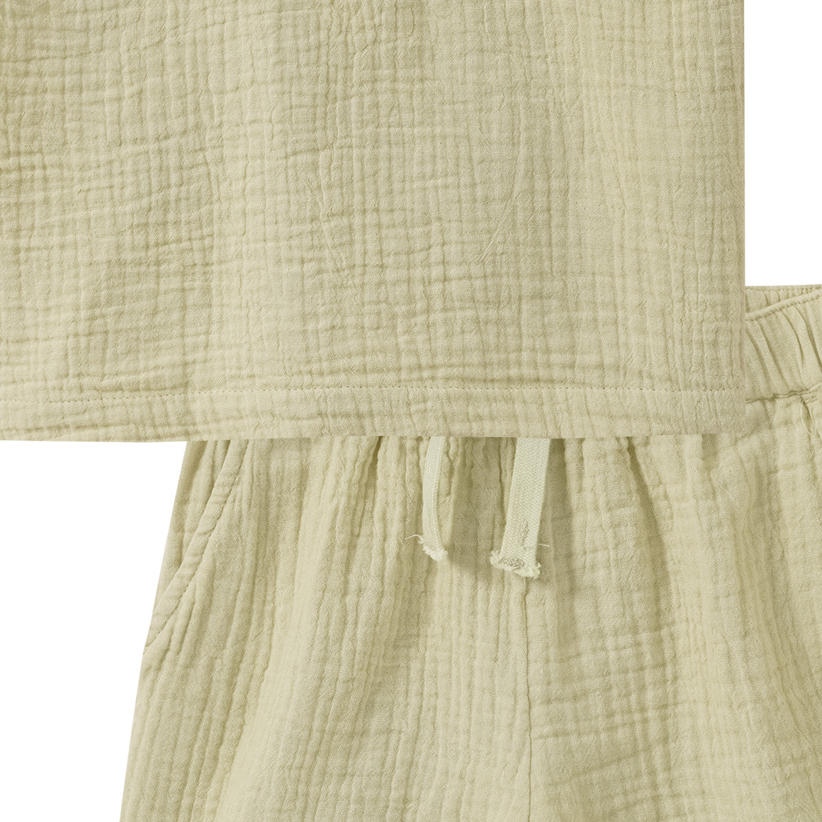 Baby Musselin-Set mit Shirt und Shorts