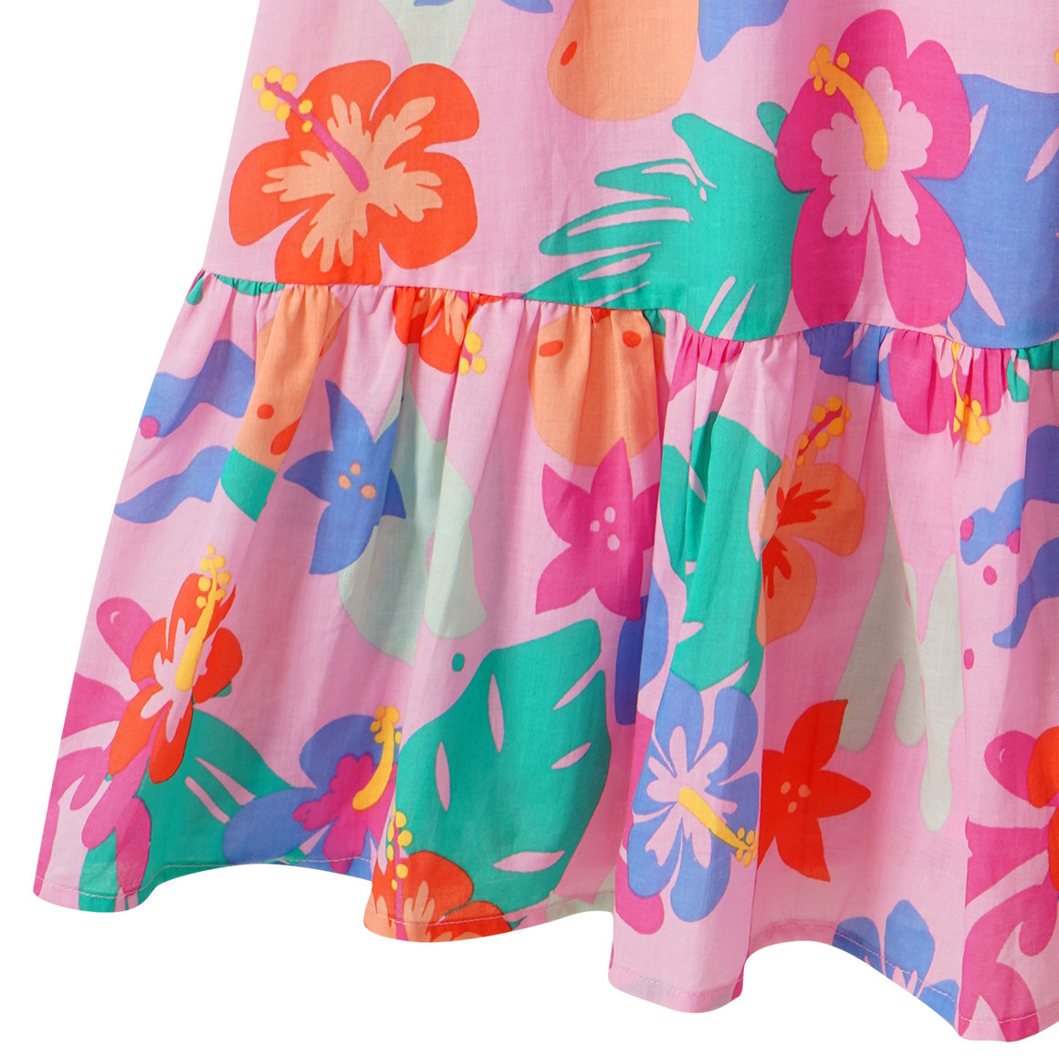 Mädchen Kleid mit Blumen-Allover