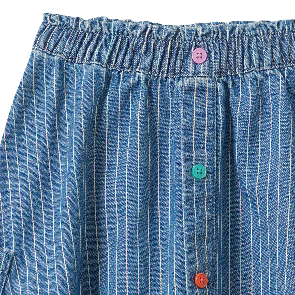 Mädchen Jeansrock mit Streifen