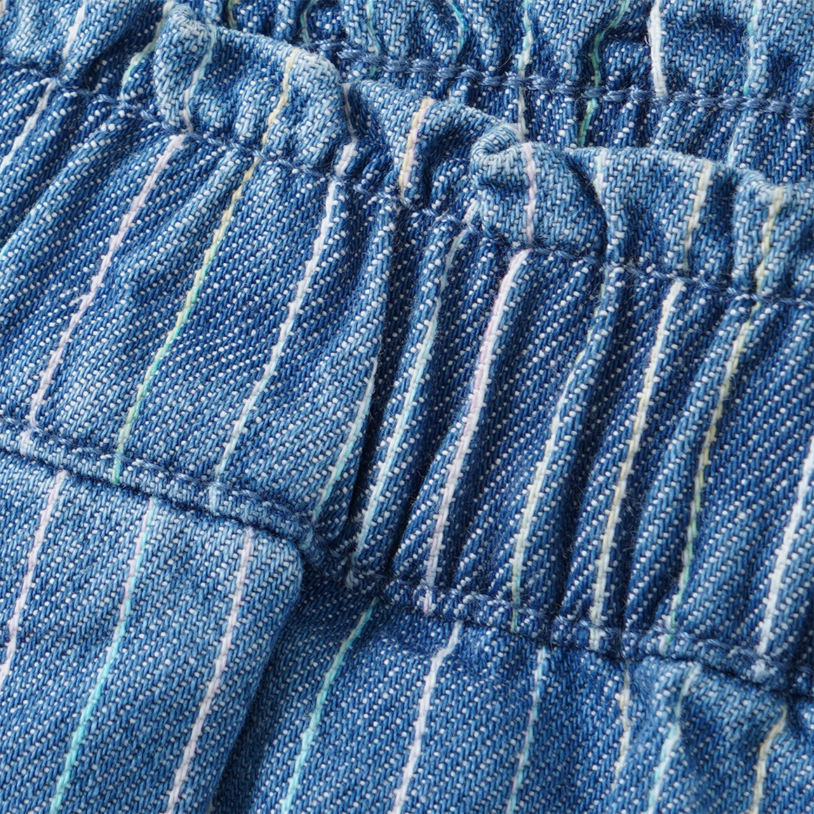 Mädchen Jeansshorts mit Streifen