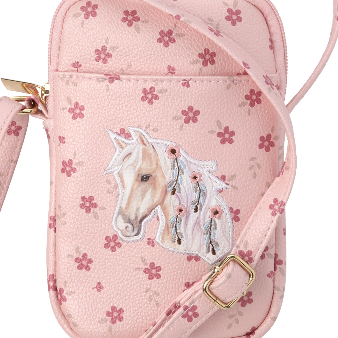 Mädchen Handytasche mit Pferde-Motiv