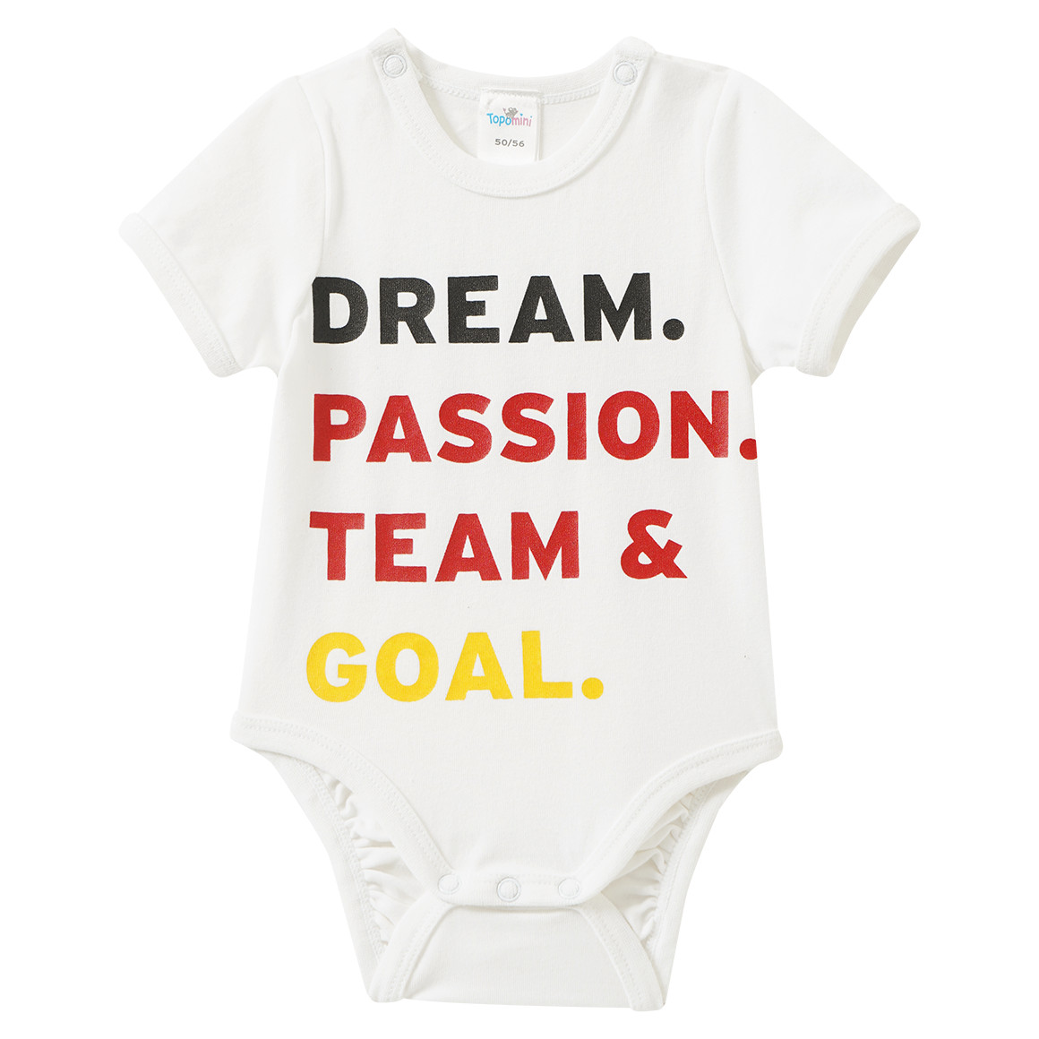 2 Baby Bodys im Fußball-Design
