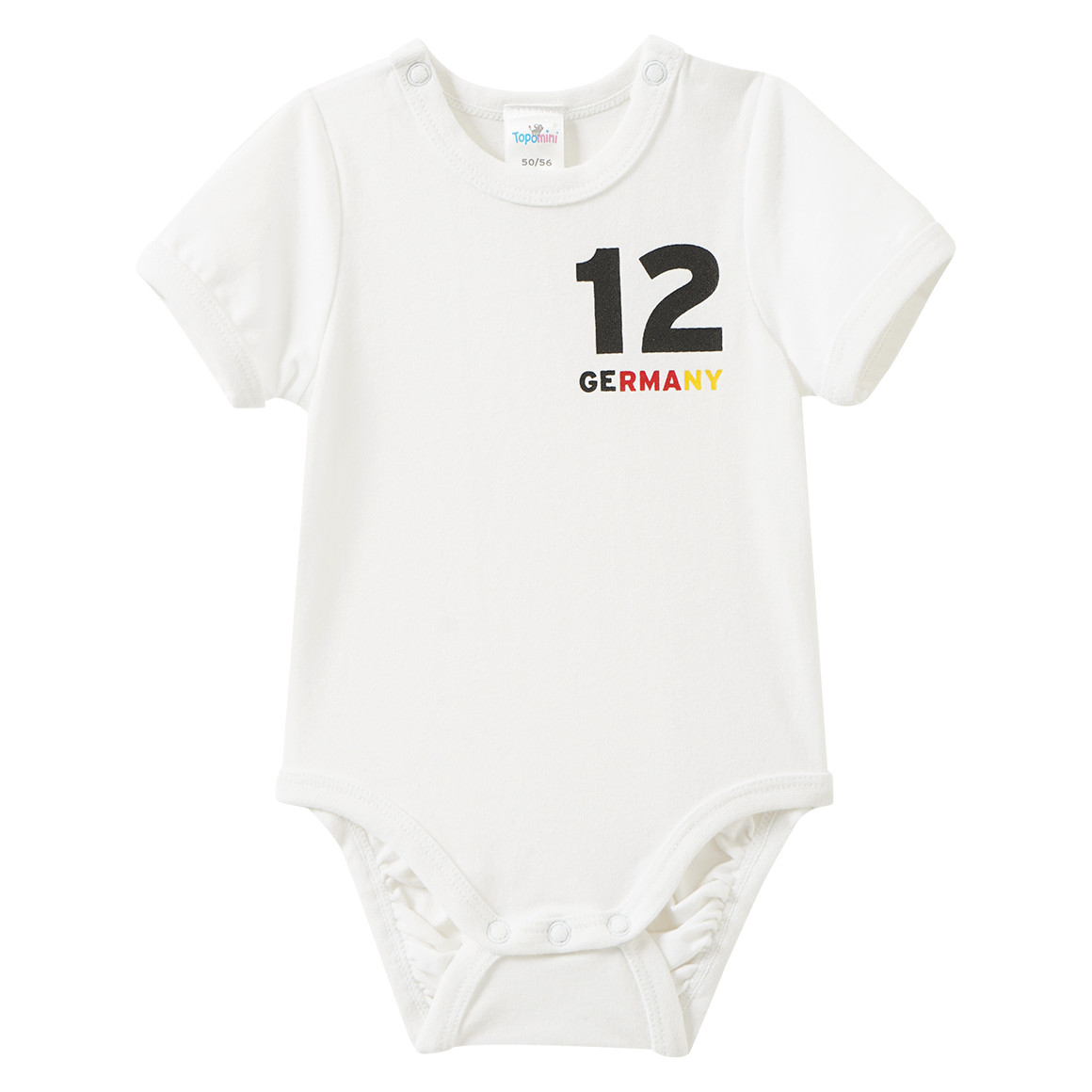 2 Baby Bodys im Fußball-Design