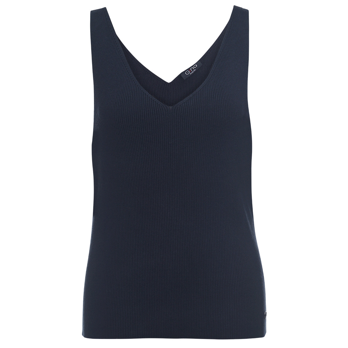 Damen Top mit Rippstruktur