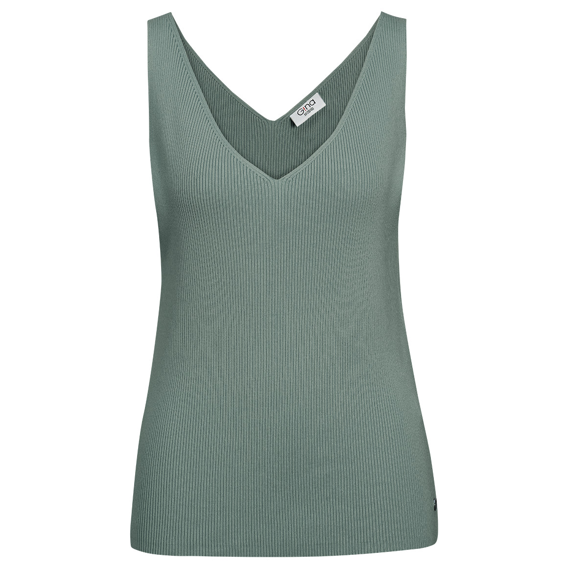 Damen Top mit Rippstruktur
