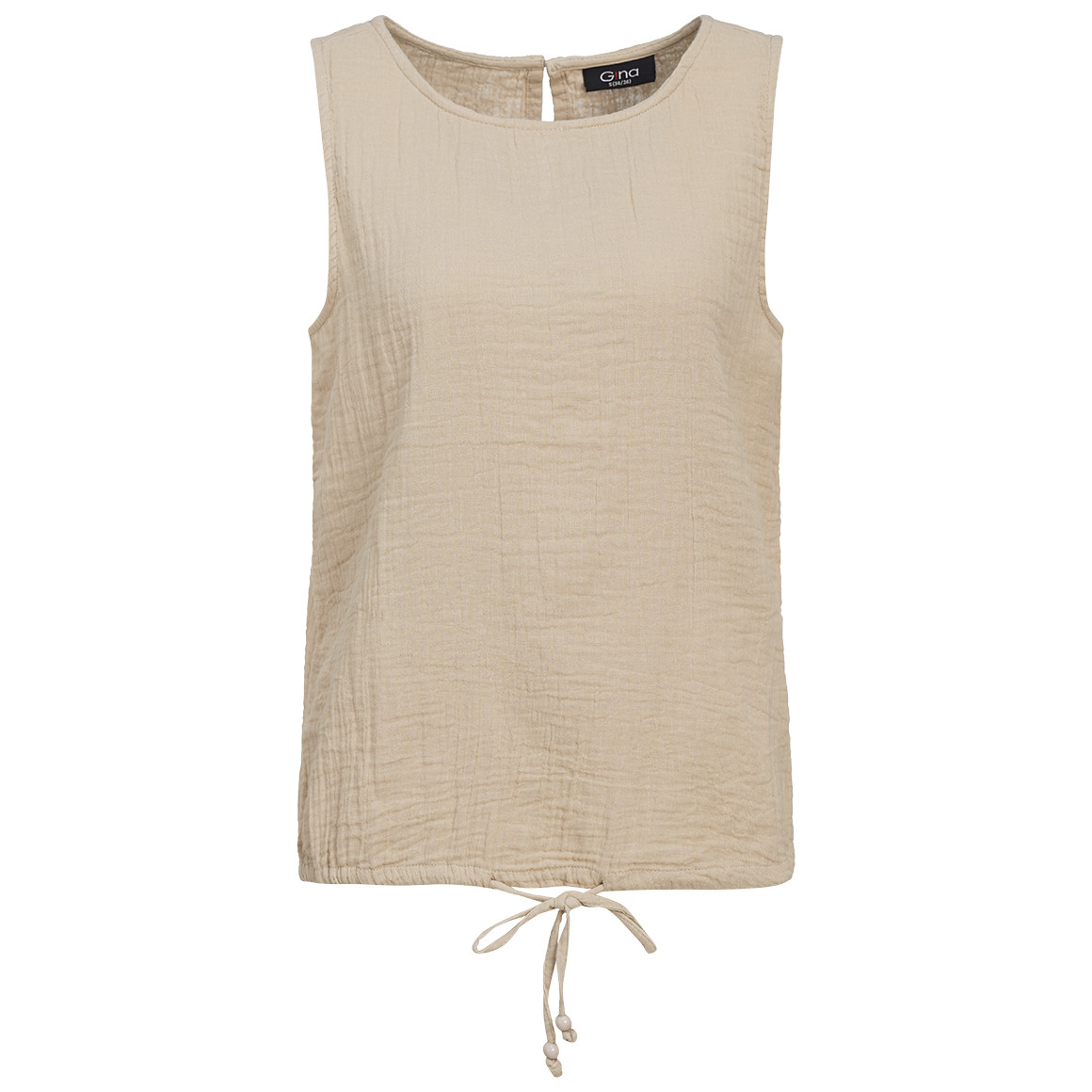 Damen Musselin-Blusentop in Uni