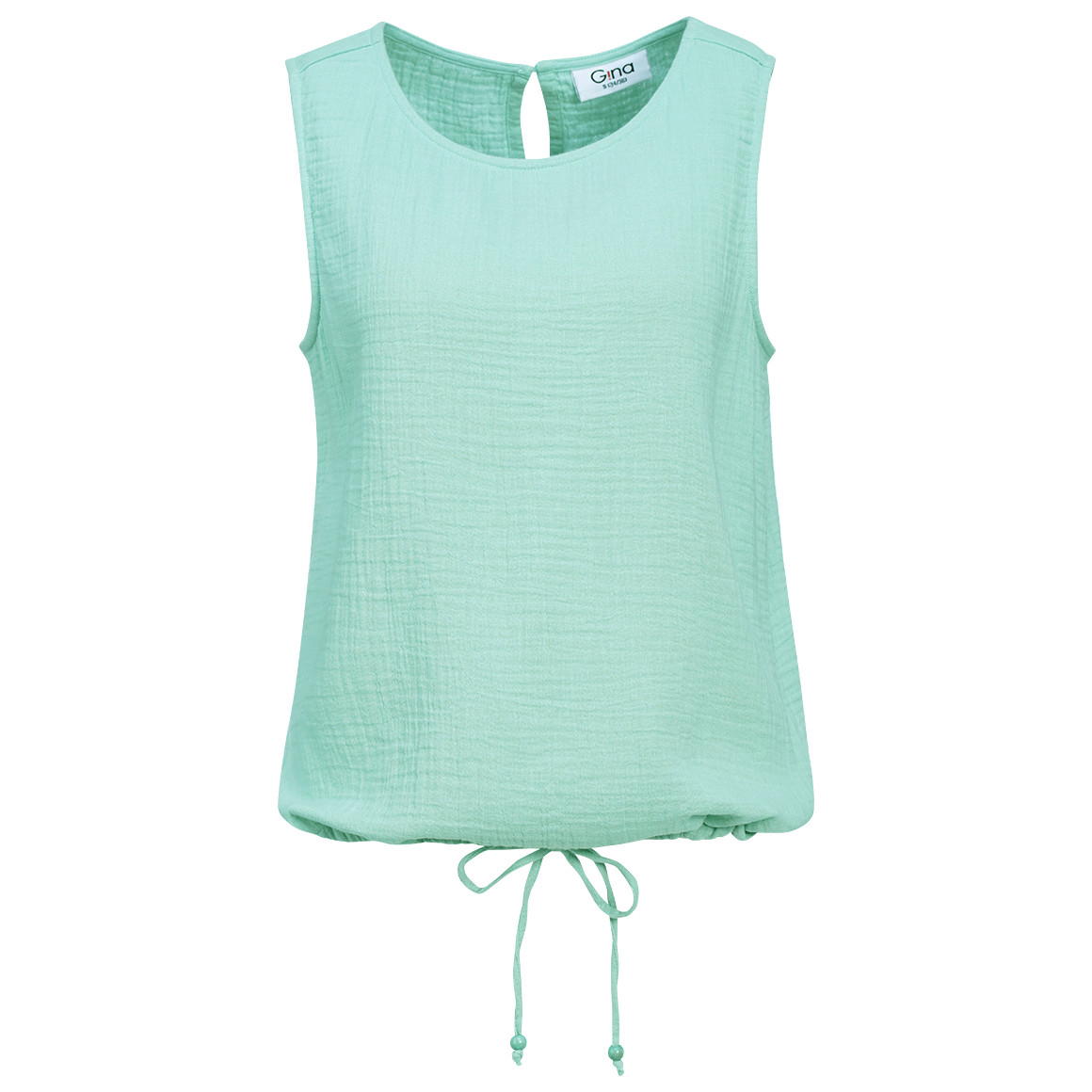 Damen Musselin-Blusentop in Uni